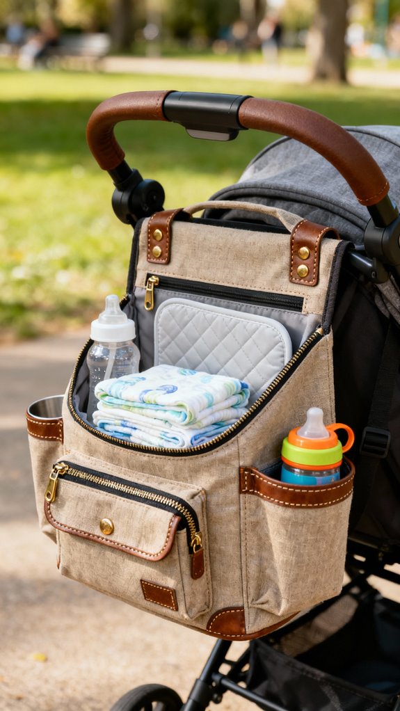 durable stroller caddy organizer