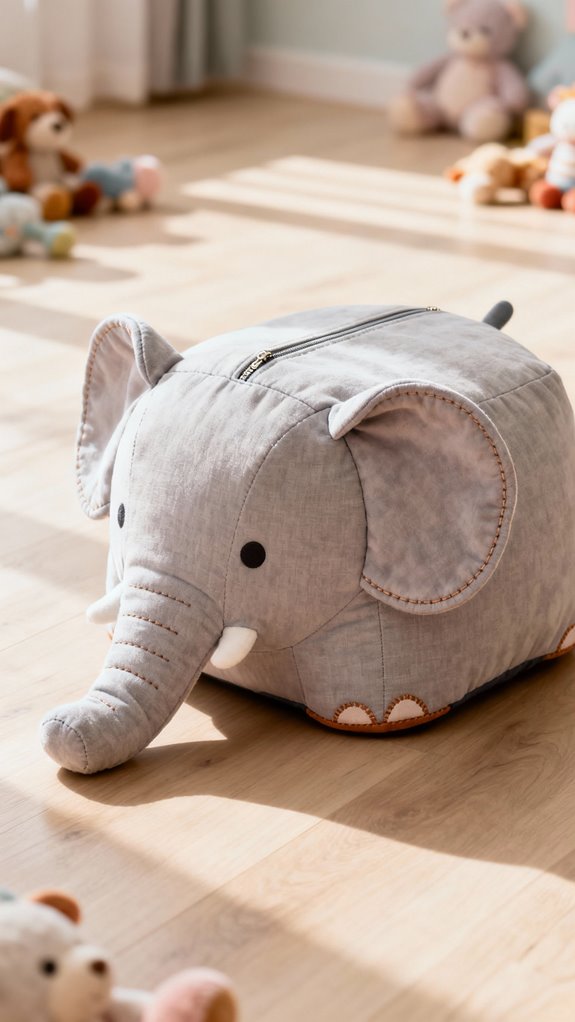 durable washable animal bean bags