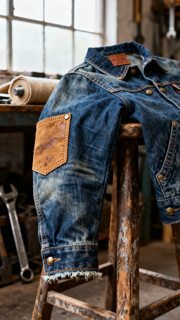 durable workwear denim jacket