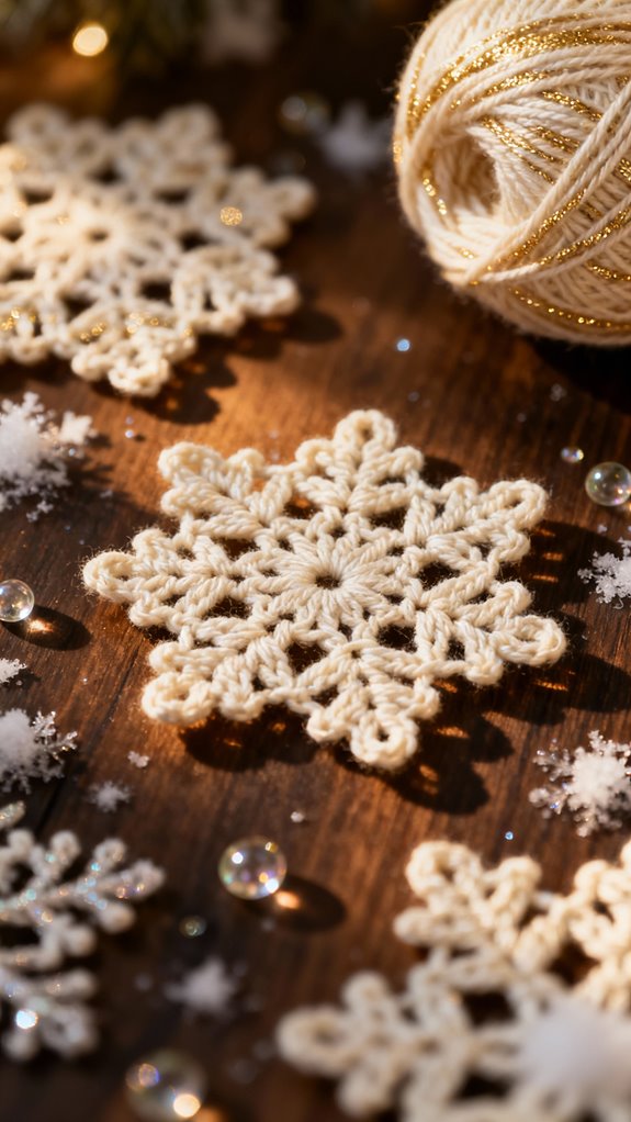 easy snowflake crochet pattern