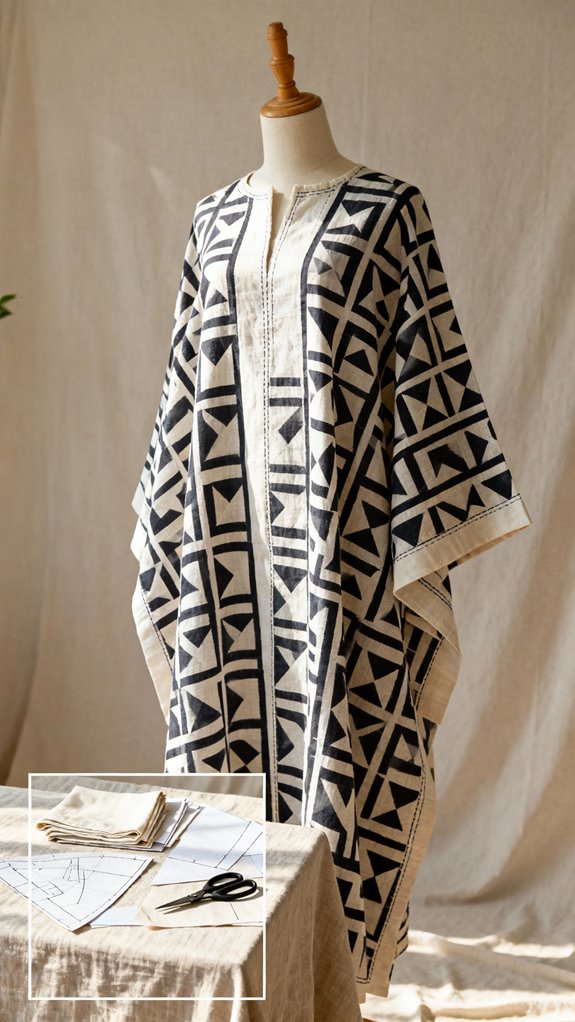 easy three seam kaftan project