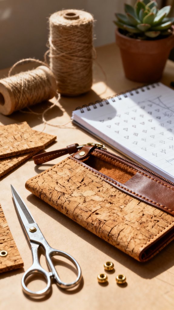 eco friendly cork fabric accessories