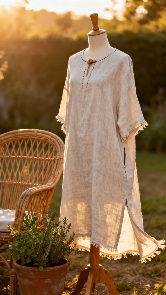effortless lightweight linen dress