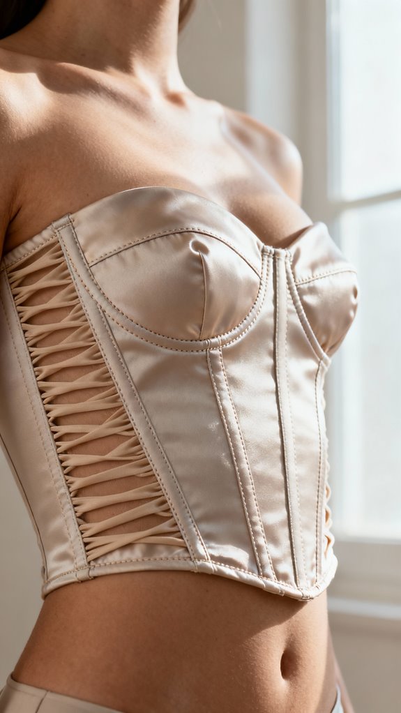 elastic panel corset design