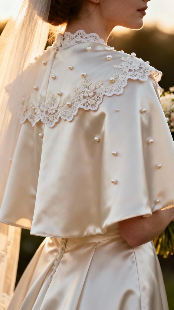 elegant lace and pearls