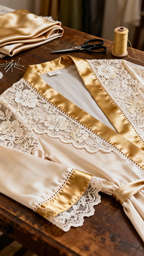 elegant lace kimono sewing