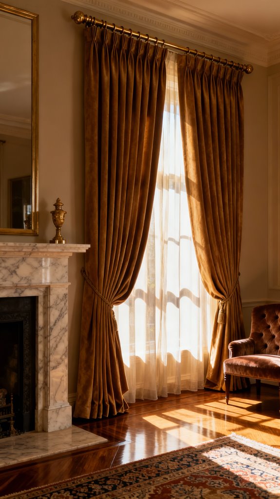 elegant pinch pleat curtains