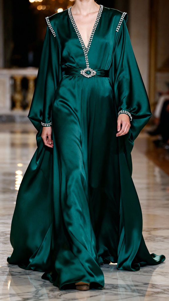 elegant silk caftan creation
