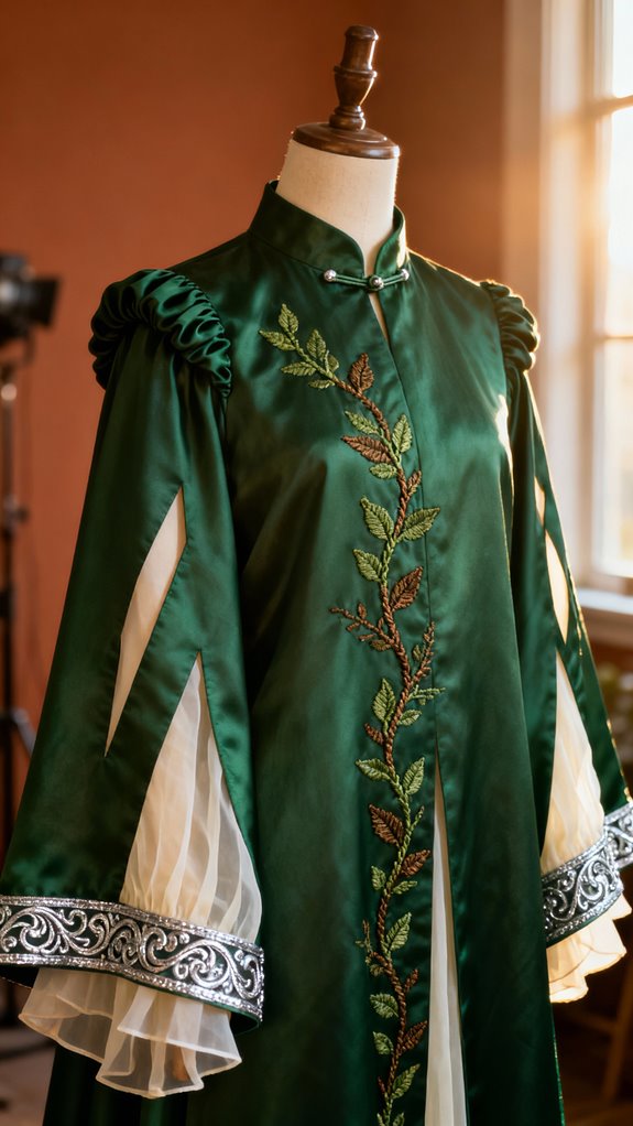 elven robes with slashed sleeves