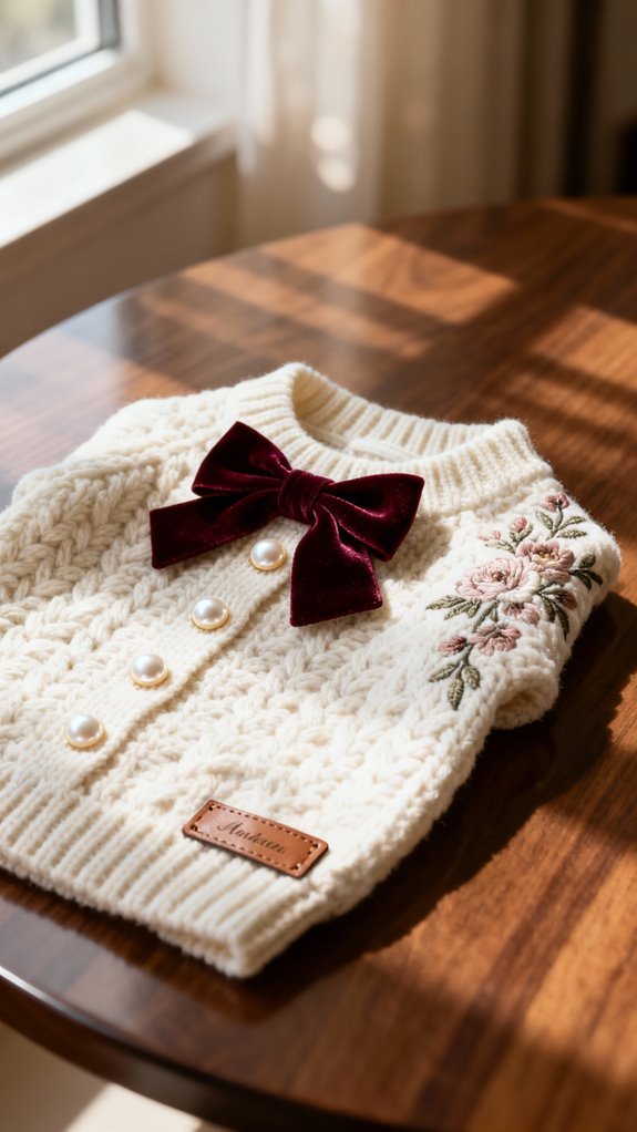 embellished designer dog sweaters