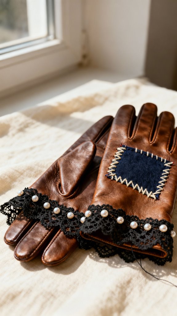 embellished lace glove transformation
