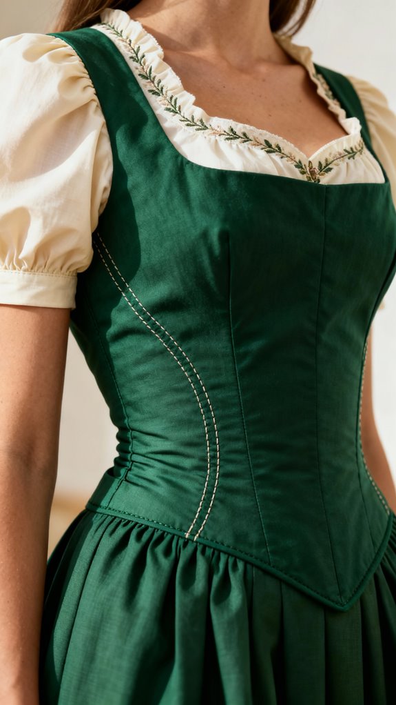 enhanced waist shaping dirndl