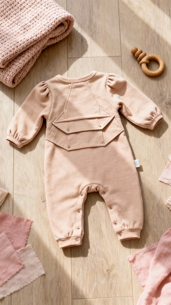 envelope back baby romper
