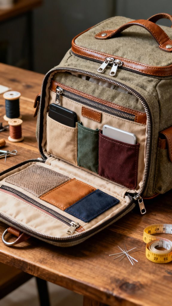 expandable backpack with organization