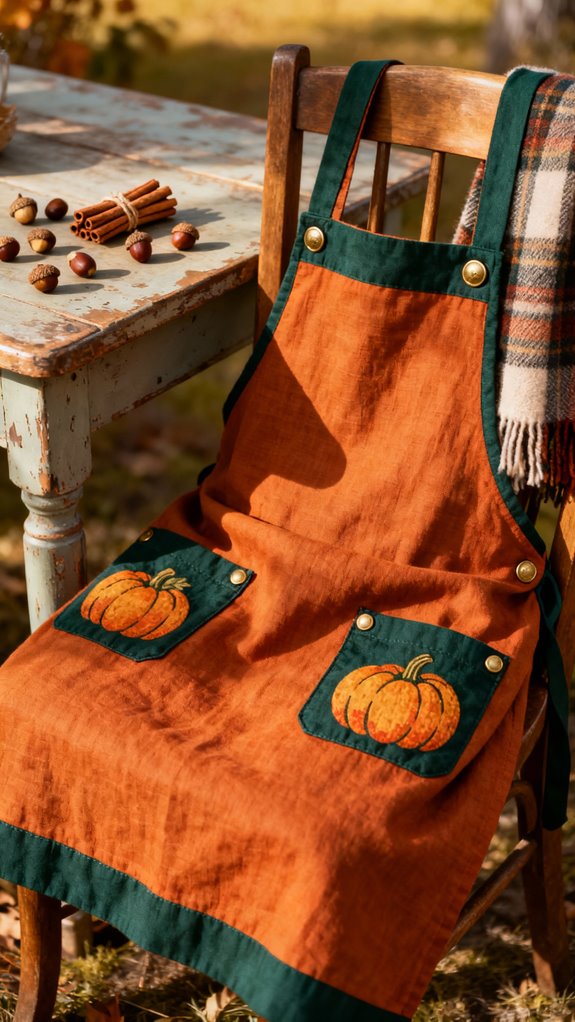 fall themed apron design ideas