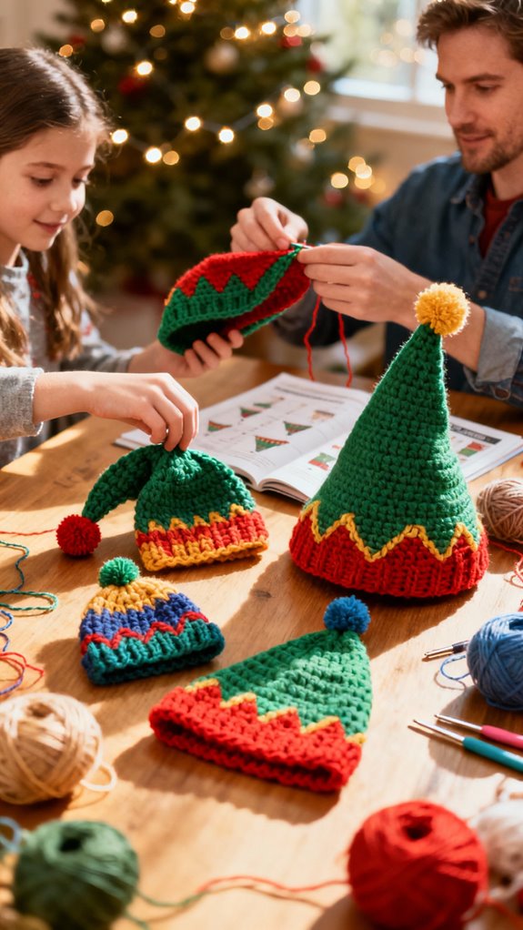 family elf hat patterns