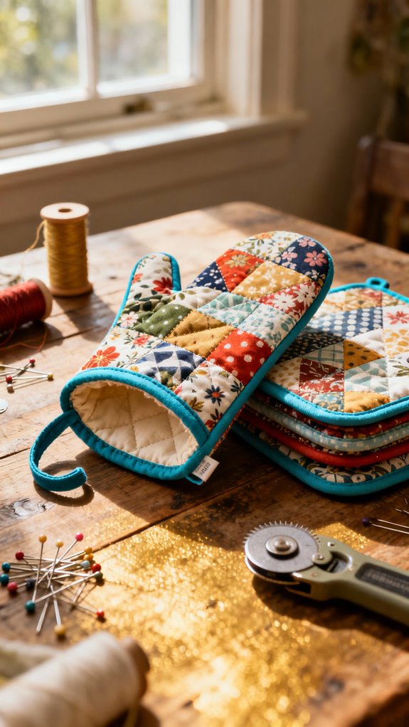 fat quarter oven mitts