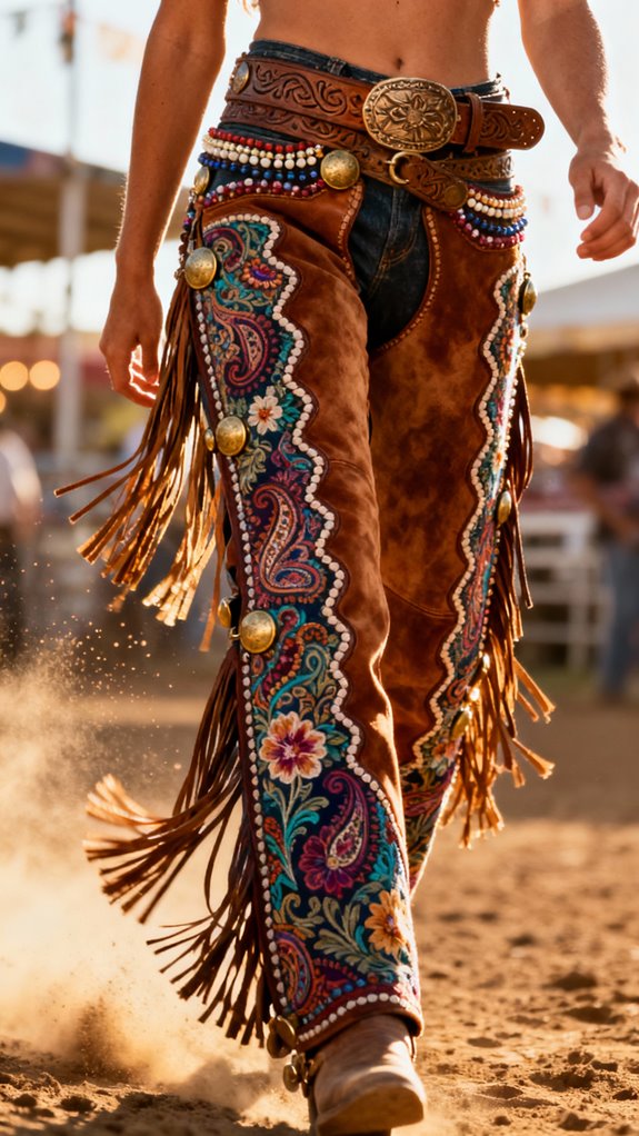 festival ready embellished chaps