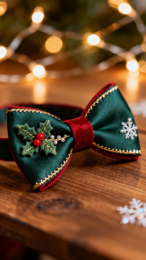 festive holiday bow ties