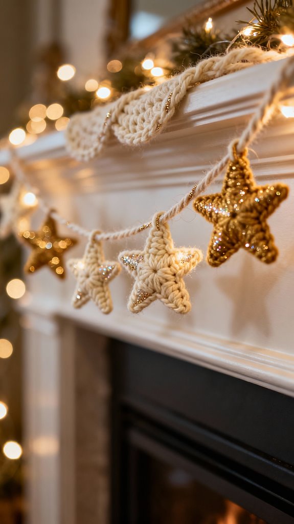 festive star garland design