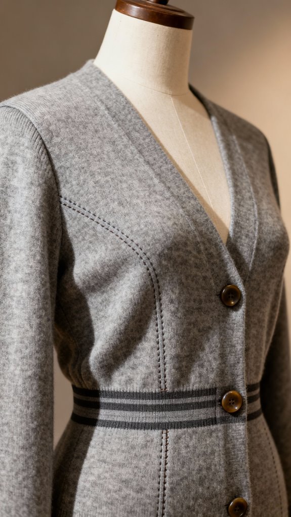 fitted waist cardigan design