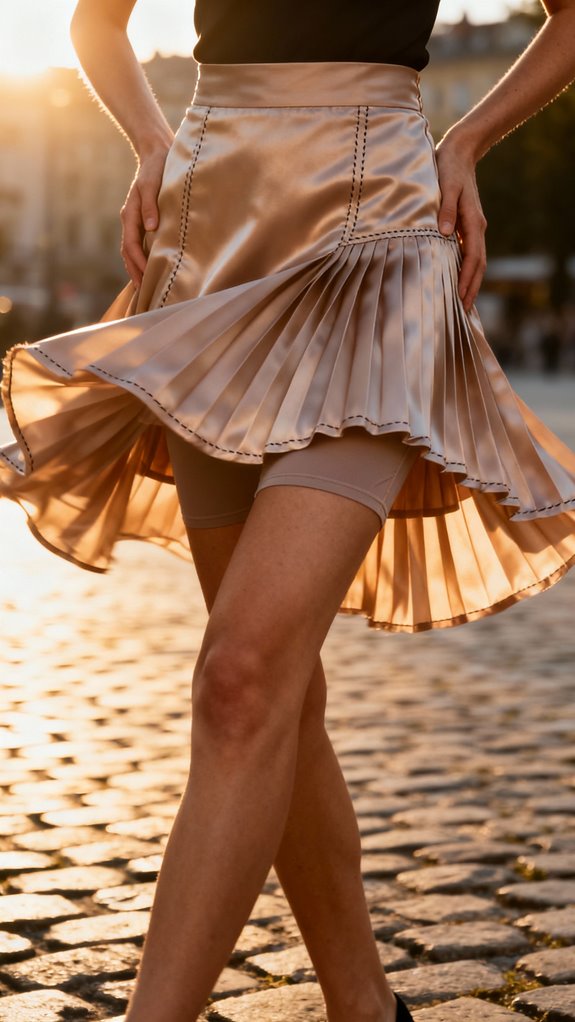 flared skorts enhance movement