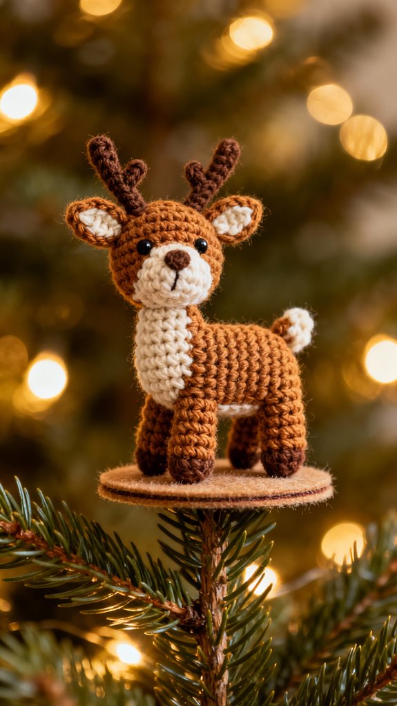 flat back reindeer tree topper