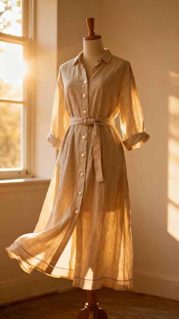 flowy shirt dress sewing tips