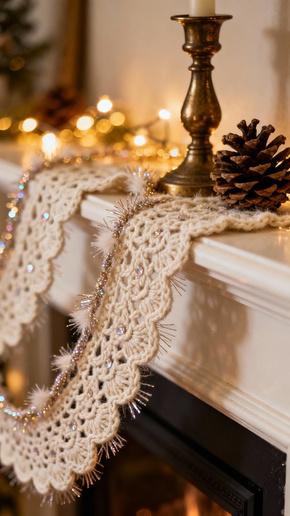 fluffy eyelash yarn garland