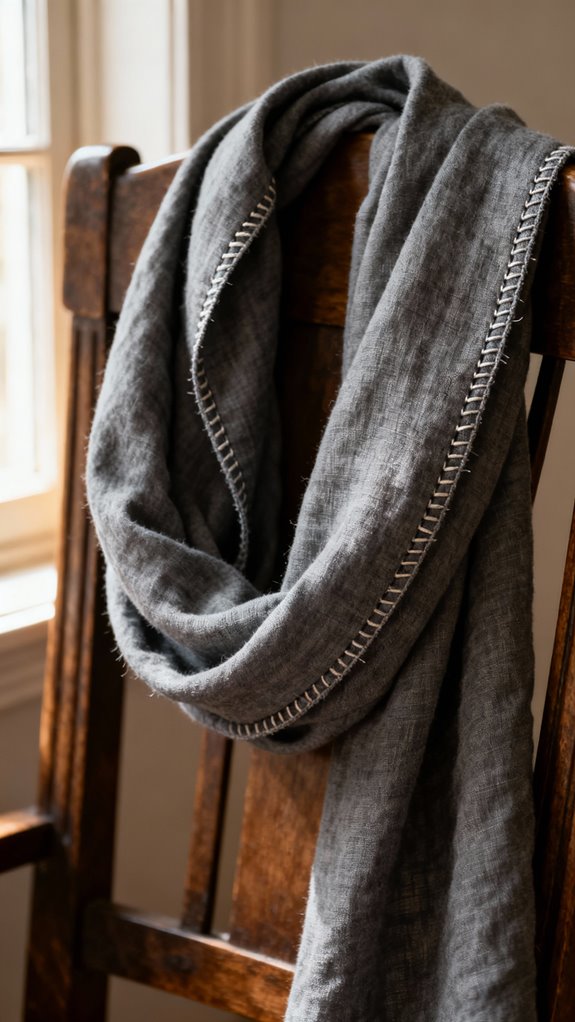 french seam infinity scarf