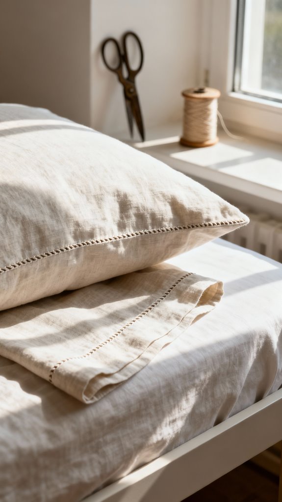 french seam pillowcase technique