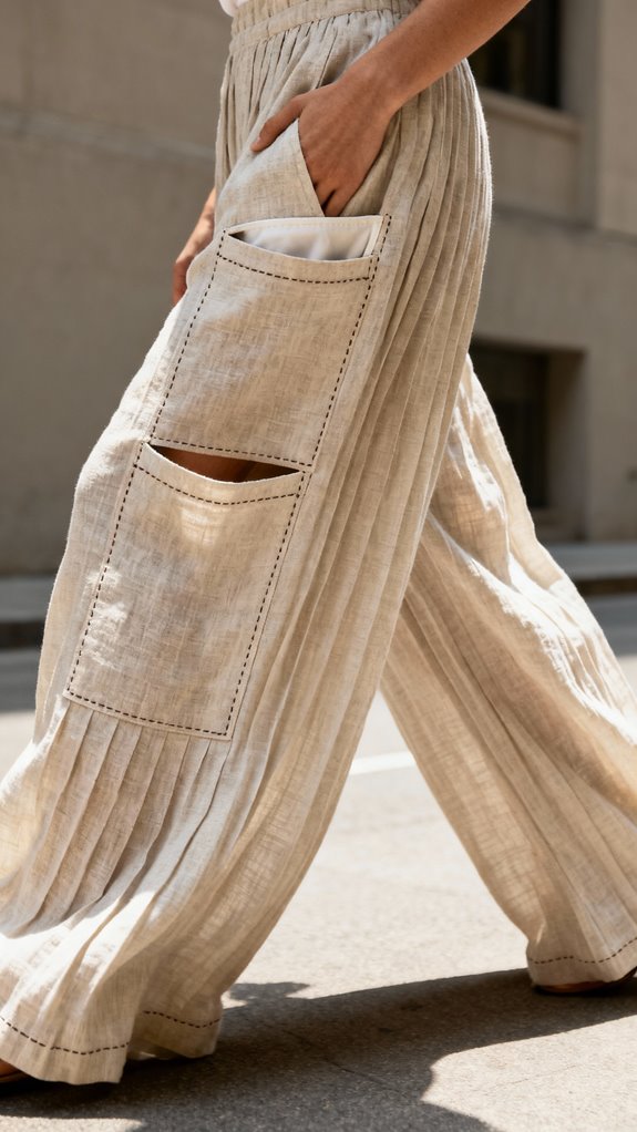 functional palazzo pants pockets