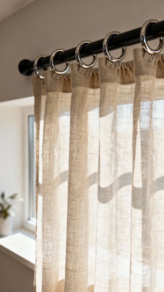 grommet curtains for elegance