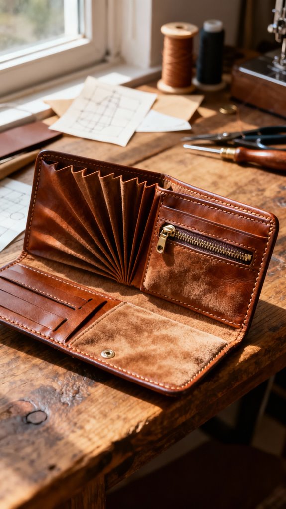 gusseted wallet design techniques
