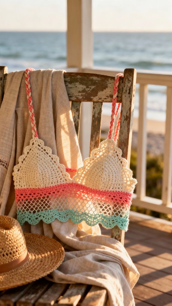 handcrafted summer crochet bralette