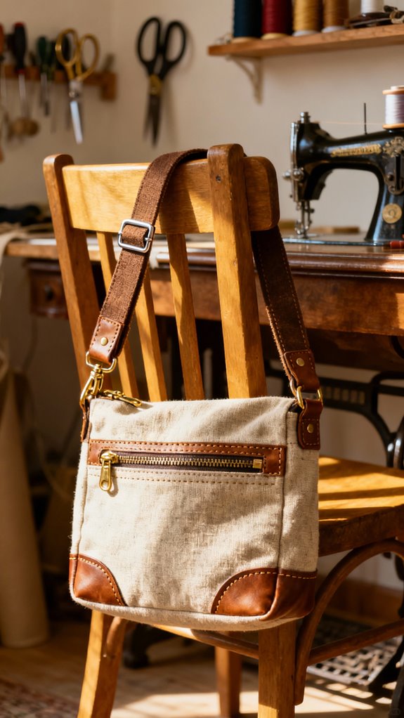handmade adjustable sling bag