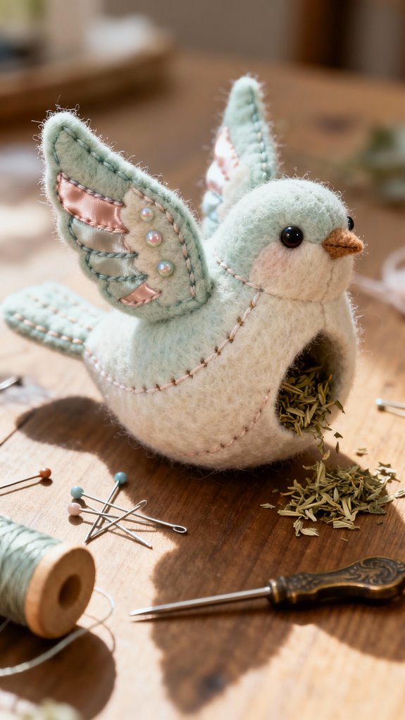 handmade catnip bird toys