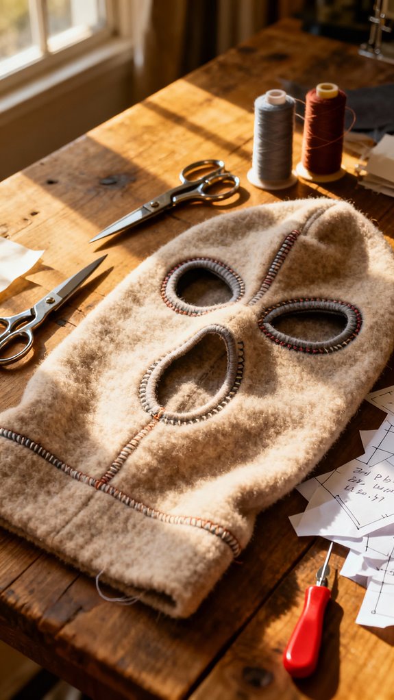 handmade fleece balaclava project