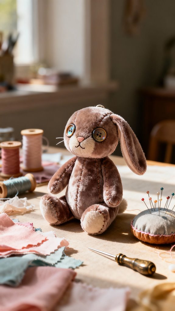 handmade floppy eared bunny plushie