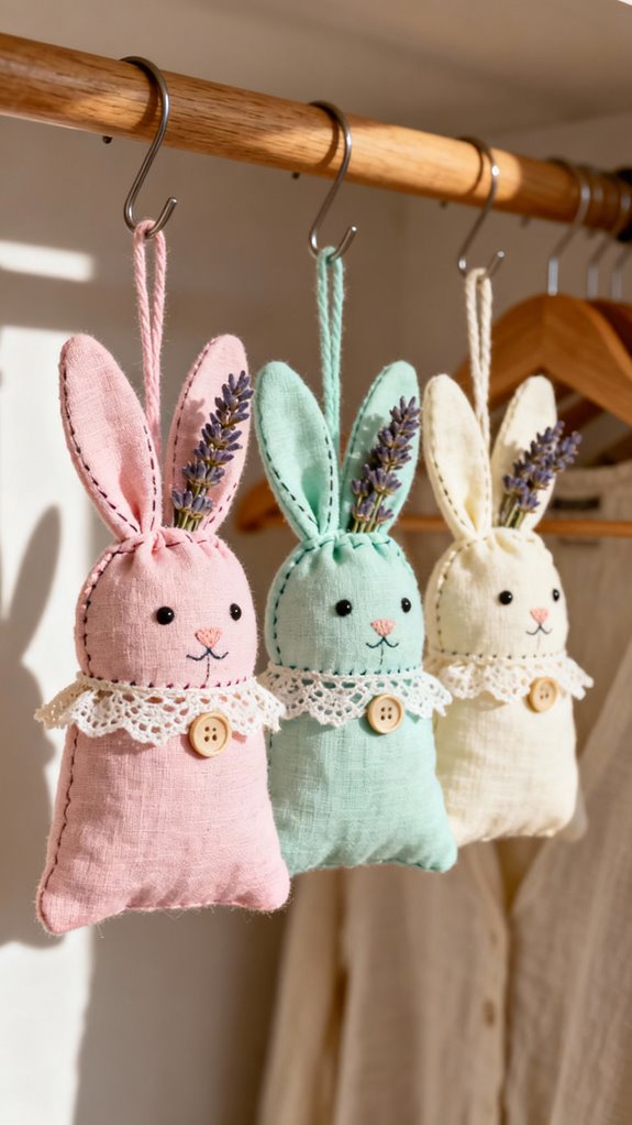 handmade fragrant bunny sachets