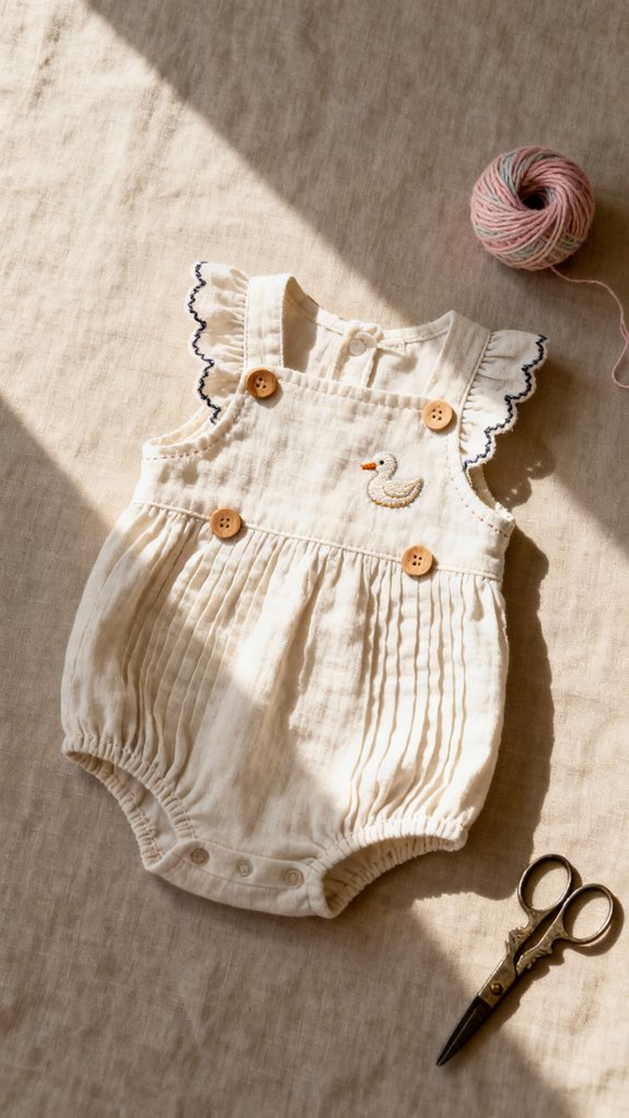 handmade personalized baby romper