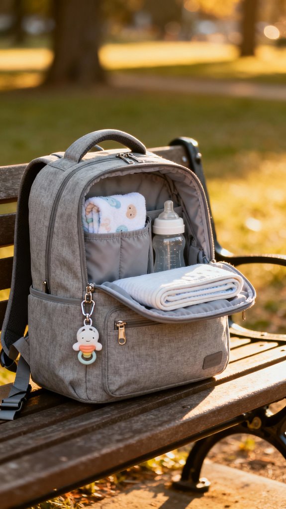 hands free diaper bag design