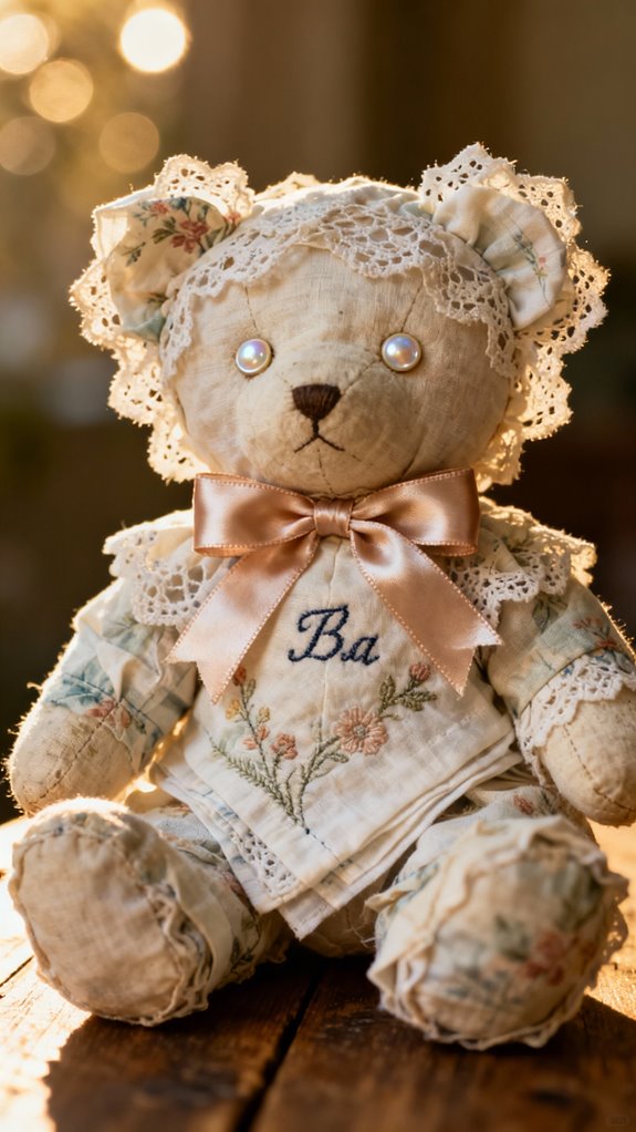 heirloom embroidered memory bears