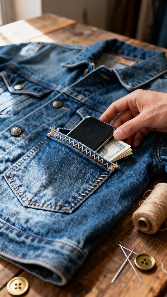 hidden pockets for security