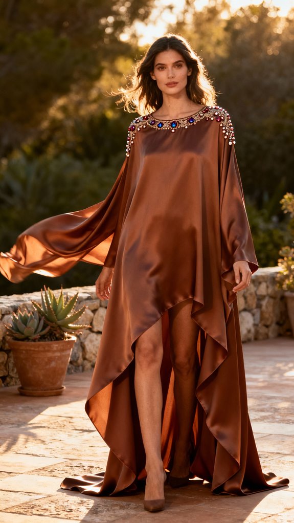 high low hem kaftan design