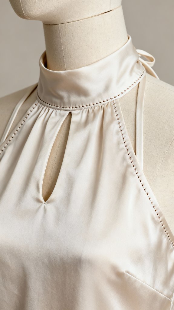 high neck halter construction tips