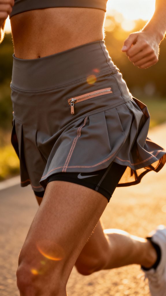 high rise athletic skort design