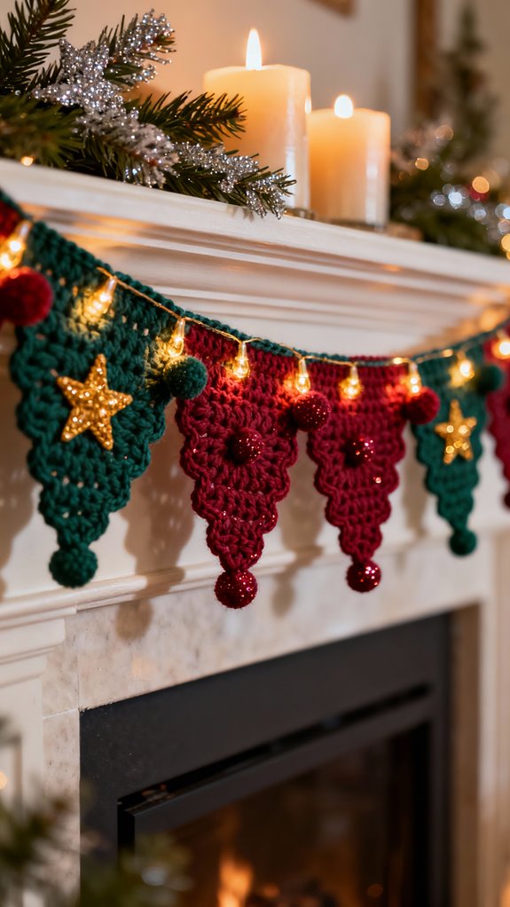 holiday garland crochet tutorial