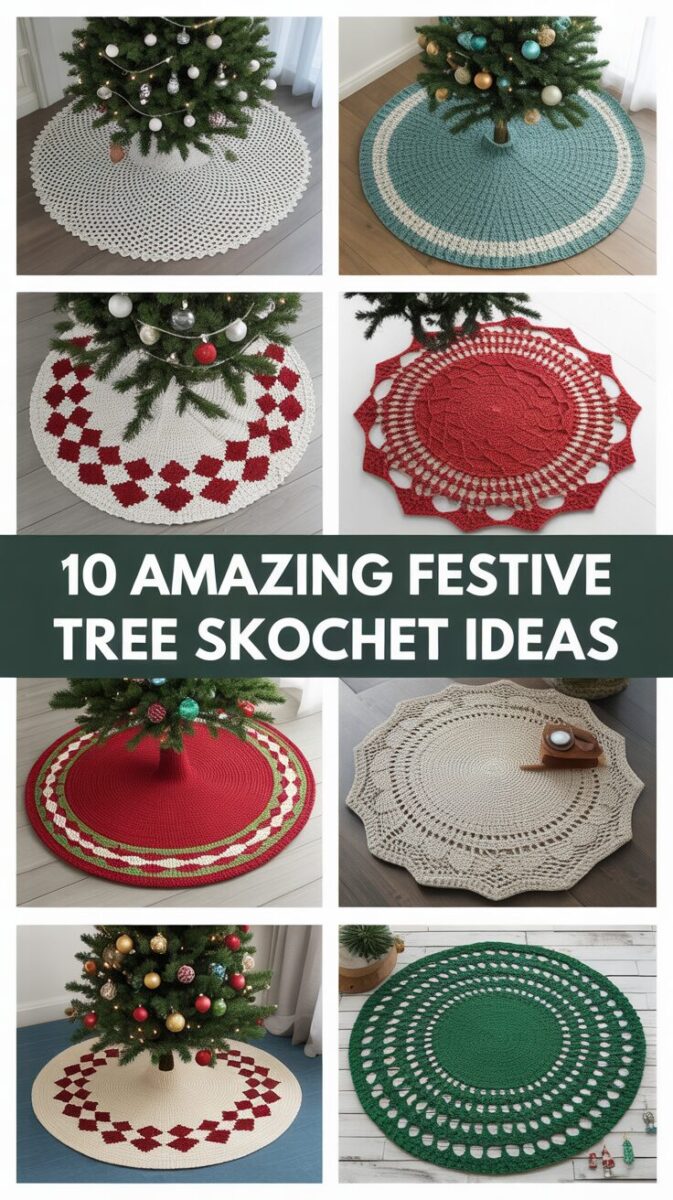 Festive Tree Skirt Crochet Ideas