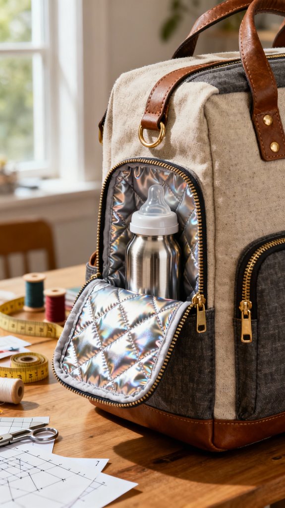 insulated bottle pocket design